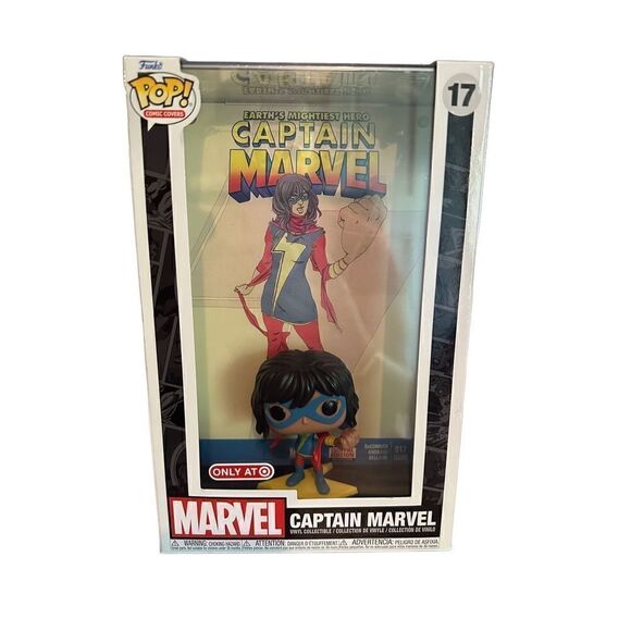 Funko Pop! Comic Cover Captain Marvel #17 Target Exclusive Kamala Khan Sealed - Picture 1 of 7